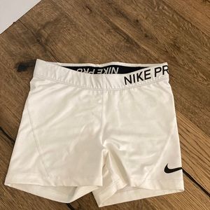 White Nike Pros
